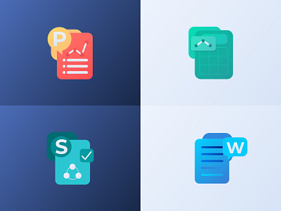 Microsoft pack rebranding excel iconredesign icons microsoft microsoft powerpoint microsoft word rebranding slideshare word
