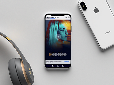 SOUNDMIX || A Curated DJ Collection app cloud app design music app music player playlist product design ui user interface ux