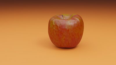 An apple 3d apple blender graphic tutorial