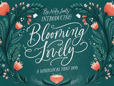The Blooming Lovely Font Duo