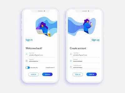 Login Page concept desiginspiration design illustration ui ux vector