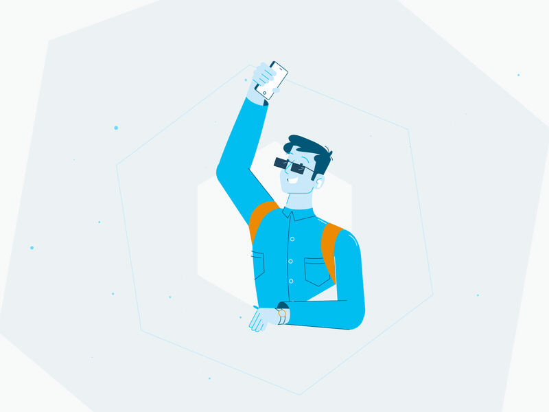 Concardis 2d animation animation character explainer fireart fireartstudio gif motion motion design motion graphic