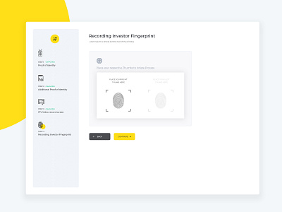 IPV fingerprint ui user interface design ux visual designs