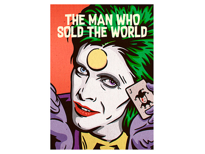 The Man who sold the World bowie david bowie illustration joker music music poster retro illustration vintage illustration vintage inspired ziggy stardust