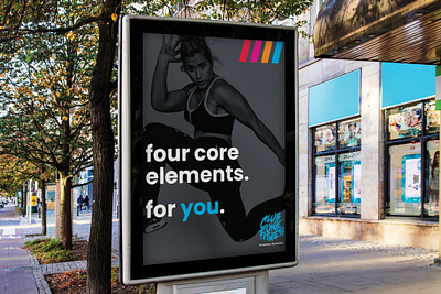 Club One Fitness | Outdoor Signage ad advertisement brand brand identity branding club one fitness core elements fitness gym logo outdoor women