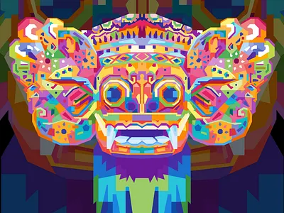 BARONG abstract abstract art abstract design animals barong beautiful collage colorful colors commission commission open commissions design geometric illustration popart tshirt design tshirts wpap