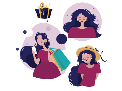 Woman Illustration adobe illustrator adobe photoshop character creative design design illustration vector