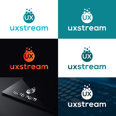 UX letter logo abstractlogo companylogo letter letter logo letter logo design lettering logo ui ux ux letter logo ux letter logo ux logo vector