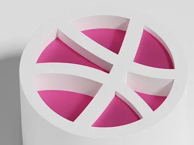 Dribbble 3d 3d art animation blender blender 3d branding dribbble dribbble invite illustration logo