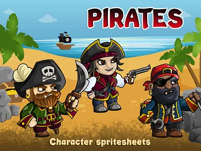 Free 2D Pirate 2D Sprites 2d character fantasy game game assets gamedev indie game pirate platformer rpg sprite
