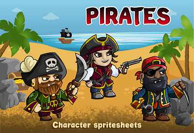 Free 2D Pirate 2D Sprites 2d character fantasy game game assets gamedev indie game pirate platformer rpg sprite