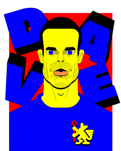 MIFA 2020 Cezar Azpilicueta chelsea digital football illustration portrait soccer vector