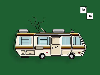 Breaking Bad - RV breaking bad car gus heisenberg illustration illustrator jesse pinkman lab rv saul goodman science tv show van vector walter white