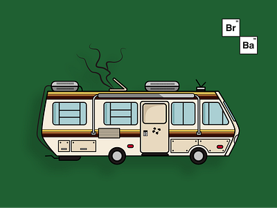 Breaking Bad - RV breaking bad car gus heisenberg illustration illustrator jesse pinkman lab rv saul goodman science tv show van vector walter white