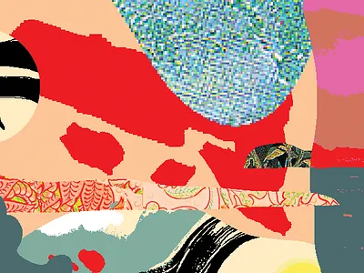 Postcard #2 adobe photoshop collage digital drawing illustration pattern pattern design postcard poster texture wallpaper