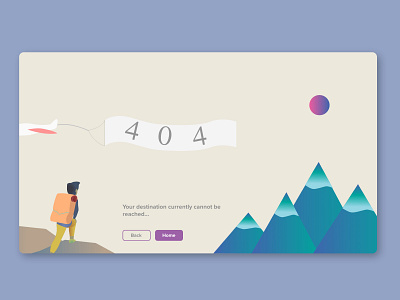 404 Page 404page adobexd art dailyuichallenge design illustration illustrator ux ui vector