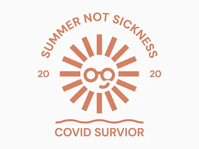 Summer Not Sickness bronze covid covid 19 covid19 crest gold summer sun survivor