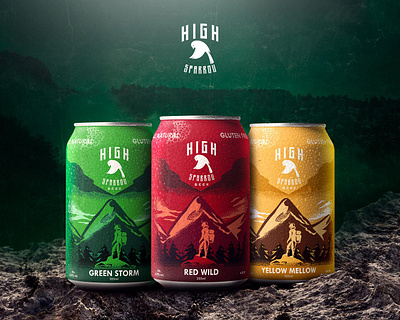 Highsparrow Beer Branding & Packaging beer beer branding beer packaging beverage design beverage packaging beverages brand identity branding brandmark design icon identity logo logo design logodesign logodesigner logomark logotype package design wordmark