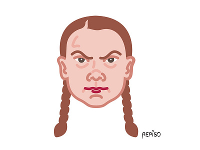 Greta Thunberg adobe adobe illustrator character design climate change climate crisis climatechange confinement greta thunberg illustrateur illustration illustrator rise for climate rise for climate thunberg