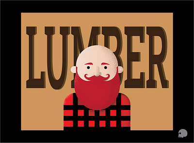 Lumber characterdesign design dots graphic graphicdesigner illustration plaid speckle texture typography vector