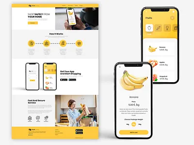UX and Web design - Fresh Delivery design graphic design mobile app design photoshop ui ux webdesign website website design