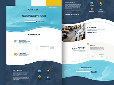 VitalStorm Website Design branding design layout logo marketing storm typography ux web