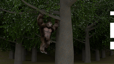 Gorilla 3d art 3d artist 3d modeling animals art design maya natural nature photoshop realistic render