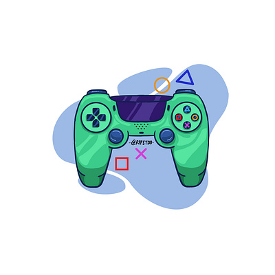 Gamepad flat design apparel art artoftheday artwork comission custom customart custome design designforsale flat flat illustration flatdesign game art gamepad gamepadflatdesign illustrasi illustration ui vector