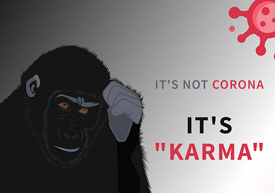 KARMA animals character clean color concept coronavirus dark theme dark ui darkui design illustration nature neomorphism trendy ui vector virus website wellness wildlife