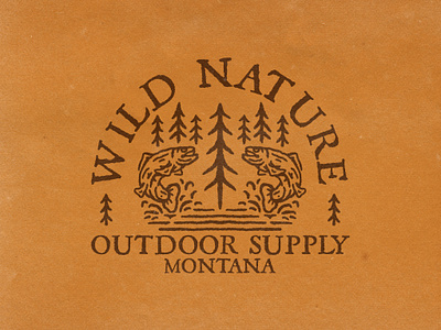 WILD NATURE! badgedesign branding illustration outdoor badge