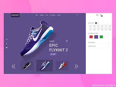 Catalouge Page for SHOECART branding clothing clothing brand online shop online shopping online store shoe shoes shopping ui uidesign web webdesign website design