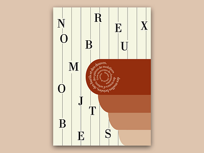 Nombreux objets design illustrator typographic poster typography