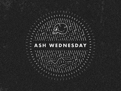 Ash Wednesday ash wednesday illustration monoline