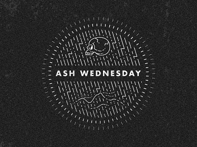 Ash Wednesday ash wednesday illustration monoline