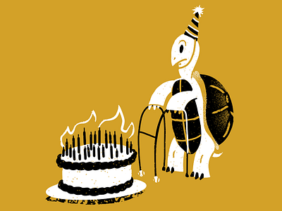 MKU - Ancient ancient birthday editorial editorial illustration illustration mku procreate texture turtle