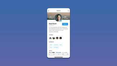 UI Daily Challenge Day 6 - User Profile daily ui challenge dailyui design ios profile page ui