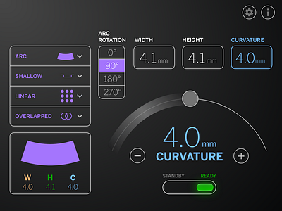 UI Rd2 design medical touch screen ui xd