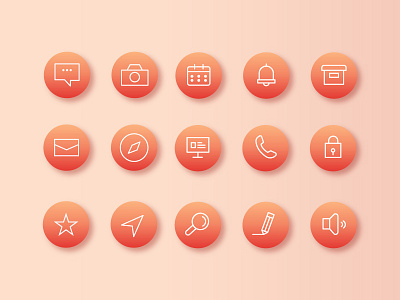 Flat icon set 1 app icon app icon design branding design gradient color gradient icon graphic design icon icon design icon set icons icons pack logo mobile icon mobile icons vector