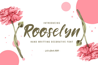 Rooselyn - Hand Writting Font design font awesome font bundle font design fonts collection logo logo font retro font typeface typography