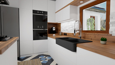 Kitchen 3D visualization 3d 3d visualization architecture illustration visualization