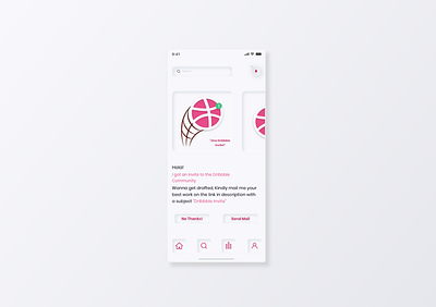 Dribbble_Invite dribbble invite invite invite giveaway neomorphic neomorphicdesign neomorphism quarantine soft ui ui uiux ux xd