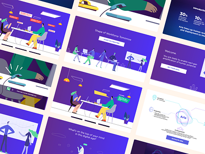 HCL illustration ui ux