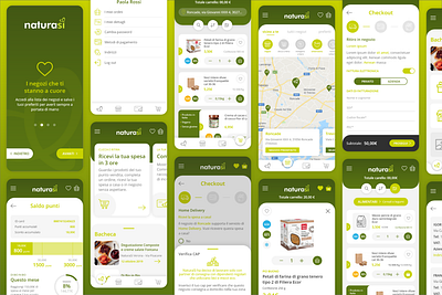 Click & Collect App app app concept app design app ui dailyui ecommerce app ecommerce design ecommerce shop food groceries natural naturasi ui deisgn ui desgin vector