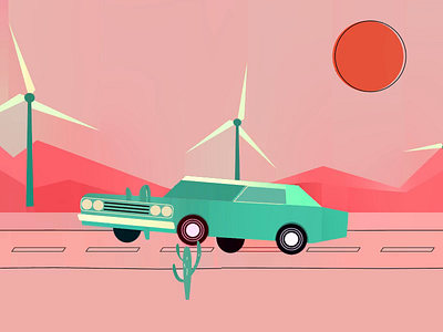 Lowrider jumping 2danimation 60bpm aftereffets illustration jumping