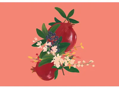 Grove Collaborative Gouache Painting branding cleaning floral fruits gouache illustration packaging painting spring