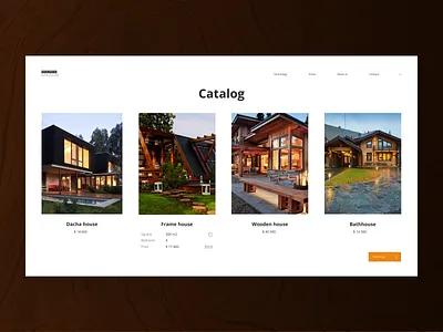 house catalogue card design house product cart tree ui ux web website