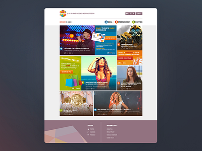 Isquare website aggregator design logo news ui ux web