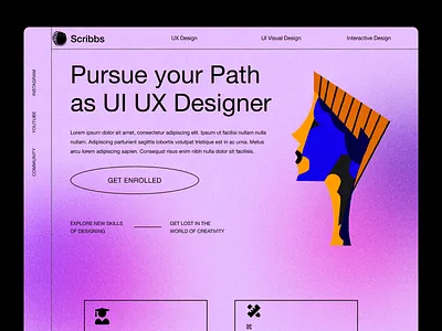Scribbs Course Site course site course website education website figma web design mentor design mentor website mentoring site online teaching website web design web design adobe xd website