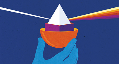 Innovation annual report business capacity conceptual corporate editorial editorial illustration illustration illustrator innovation light rainbow science textured value