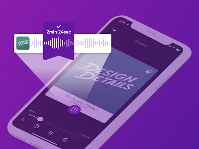 Parrot Clips ios app design podcasts